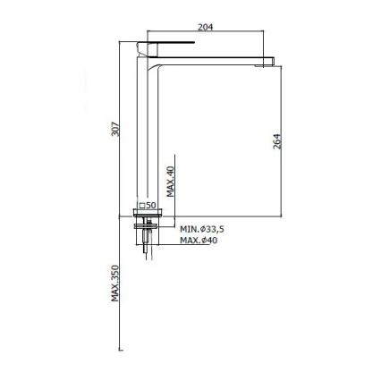 Paffoni - Umývadlová batéria TANGO matný chróm
