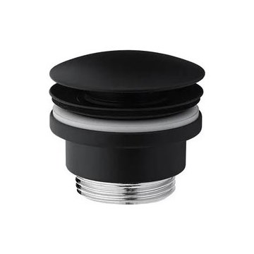 Paffoni - Umývadlová výpusť RINGO WEST pr. 63,5 mm čierna