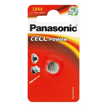 Panasonic - 1 ks Alkalická gombíková batéria LR44 1,5V 120 mAh