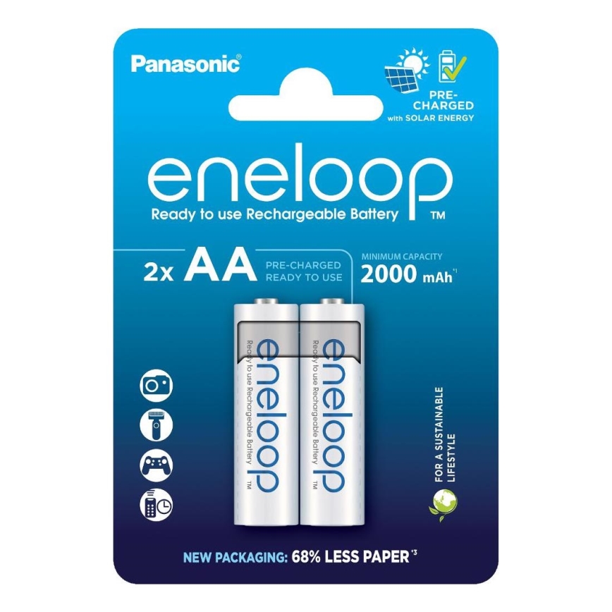 Panasonic - 2 ks Nabíjacia batéria AA Eneloop 2000 mAh