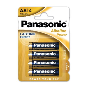 Panasonic - 4 ks Alkalická batéria AA/LR06