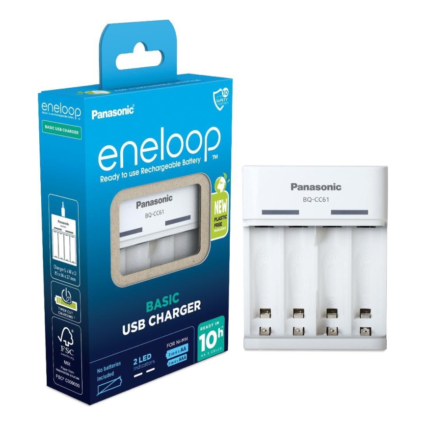 Panasonic - Nabíjačka batérií Eneloop 4xAA/AAA 5V