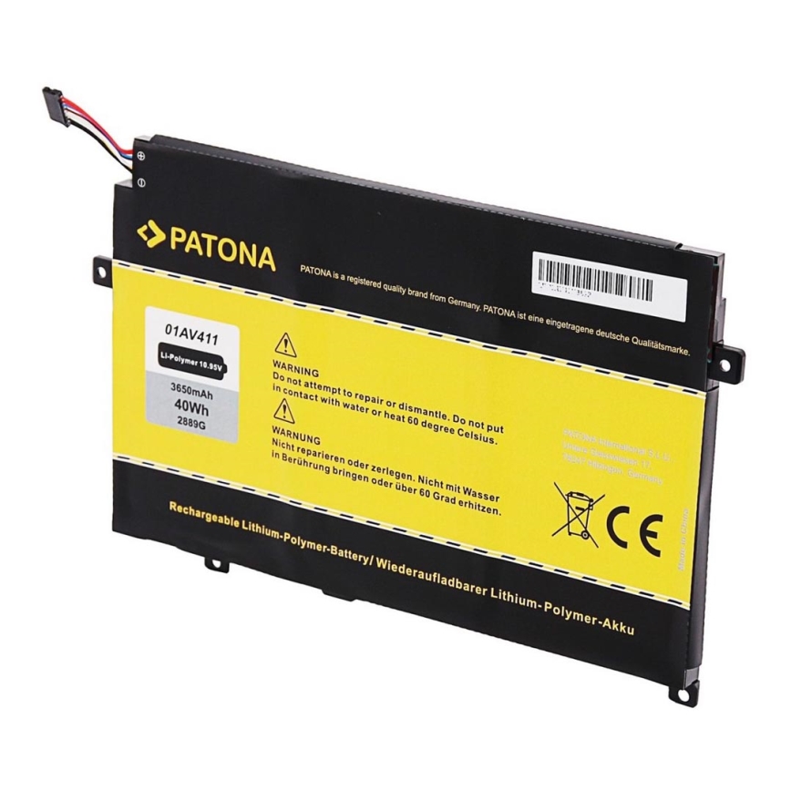 PATONA - Aku Lenovo Thinkpad E470/E475 4400mAh Li-lon 10,95V 01AV411