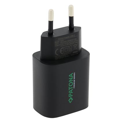 PATONA - Nabíjací adaptér USB-C Power delivery 20W/230V čierna