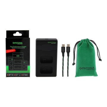 PATONA - Rýchlonabíjačka Dual Sony NP-FW50 + kábel USB-C 0,6m