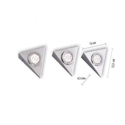 Paul Neuhaus 1119-55-3 - SADA 3x LED Osvetlenie nábytku so senzorom HELENA LED/2,5W/230V