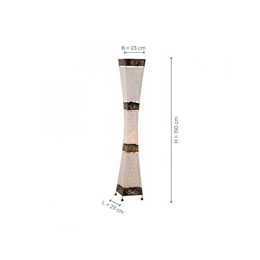 Paul Neuhaus 1923 - Stojacia lampa ABUJA 3xE27/40W/230V