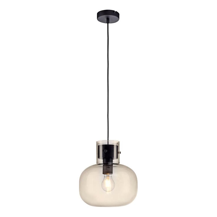 Paul Neuhaus 2003-27 - Luster na lanku SHITAKE 1xE27/10W/230V pr. 25 cm dymová