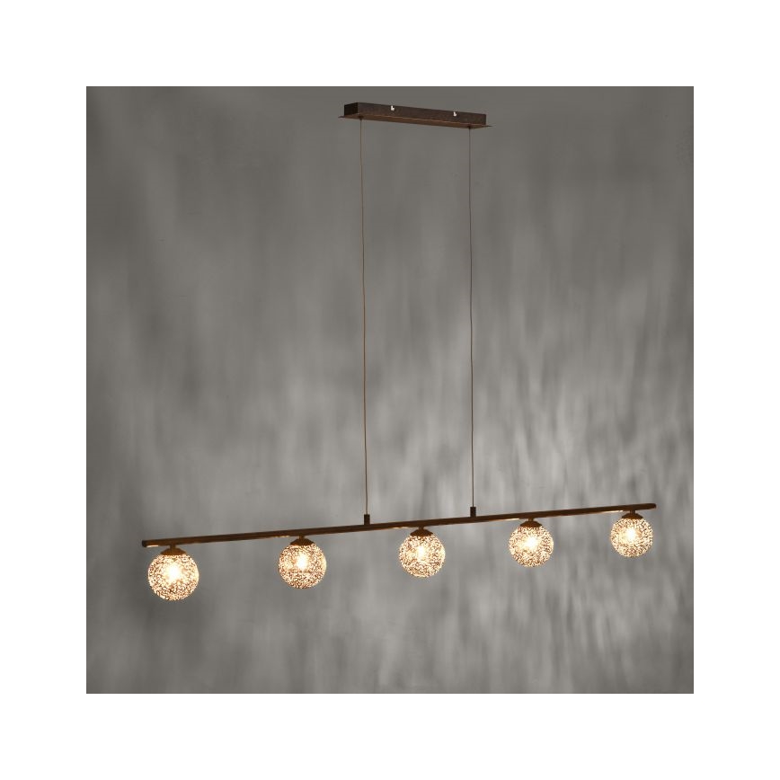 Paul Neuhaus 2040-48 - Luster na lanku GRETA 5xG9/40W/230V