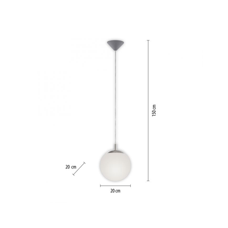 Paul Neuhaus 2072-55 - Luster na lanku BOLO 1xE27/60W/230V pr. 20 cm