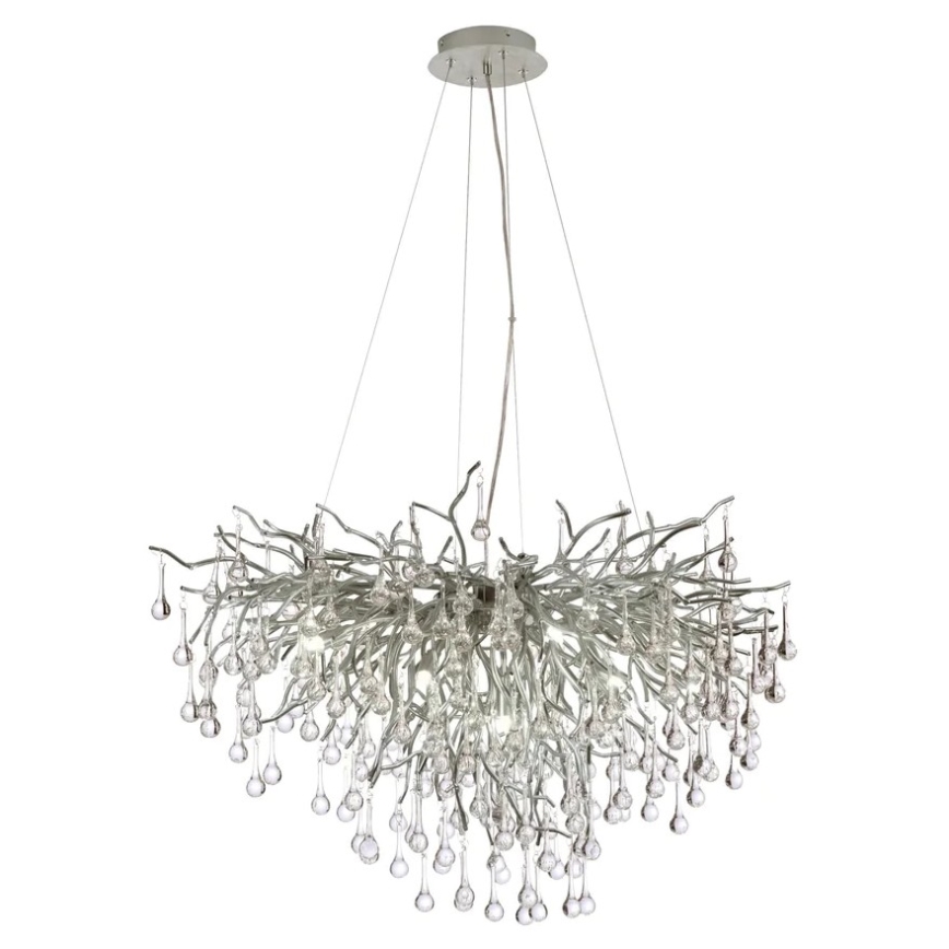 Paul Neuhaus 2192-55 - Luster na lanku ICICLE 10xG9/40W/230V 50x100 cm lesklý chróm