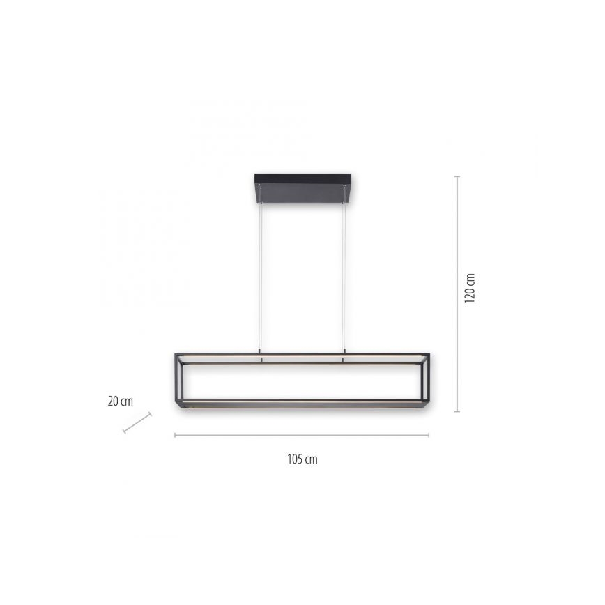 Paul Neuhaus 2441-18 - LED Stmievateľný luster na lanku CONTURA 4xLED/8W/230V