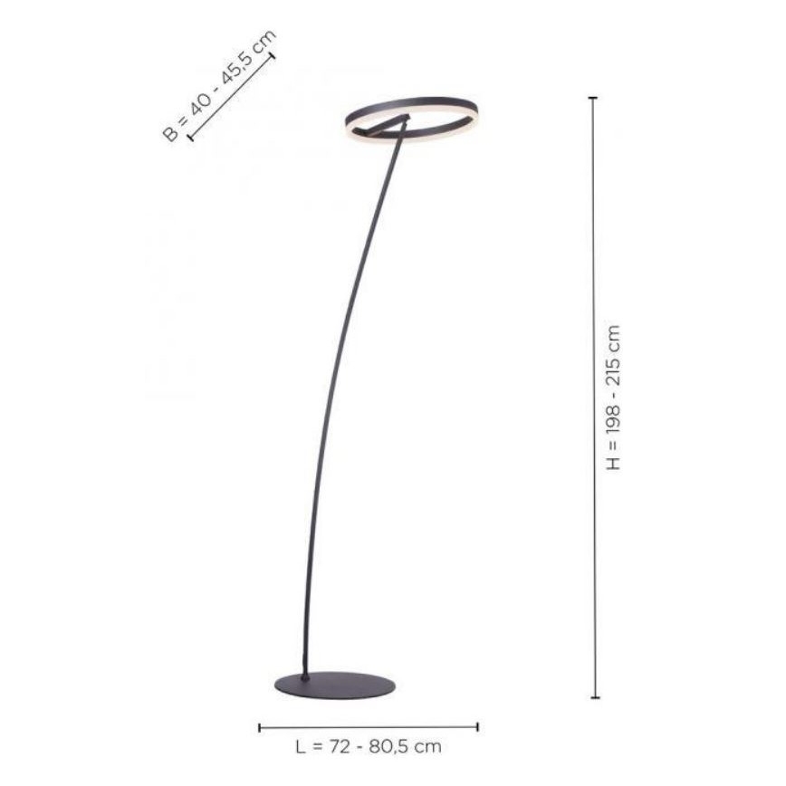 Paul Neuhaus 381-13 - LED Stmevateľná stojacia lampa TITUS LED/19,5W/230V