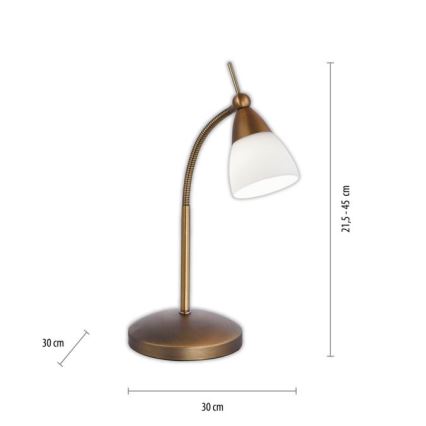 Paul Neuhaus 4001-11 - LED Stmievateľná dotyková stolná lampa PINO 1xG9/3W/230V meď
