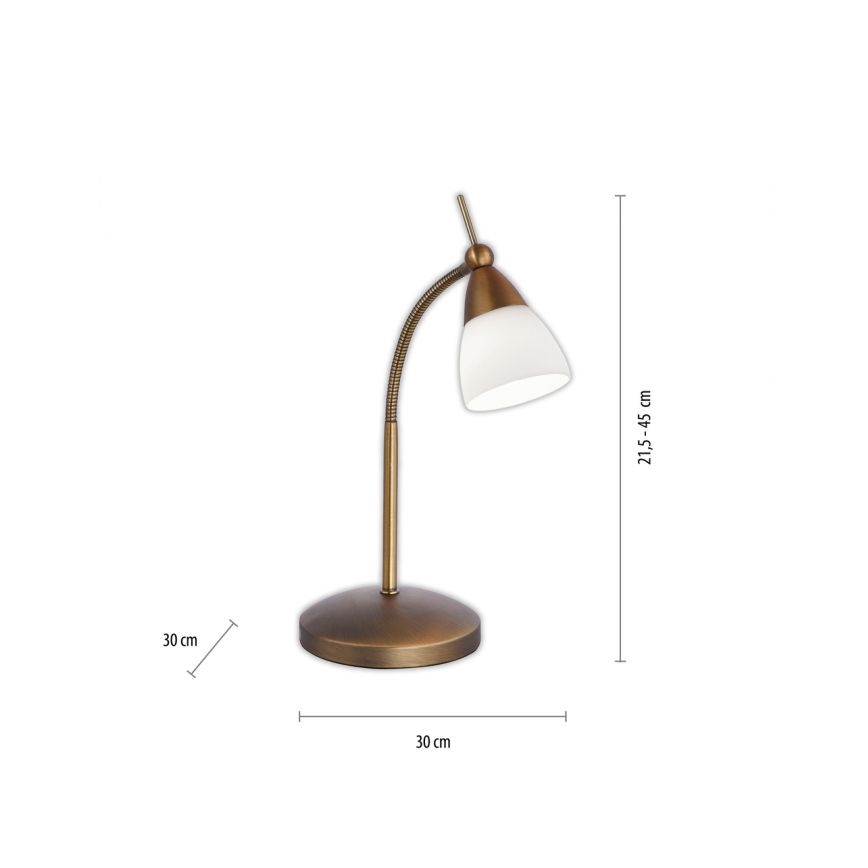 Paul Neuhaus 4001-11 - LED Stmievateľná dotyková stolná lampa PINO 1xG9/3W/230V meď