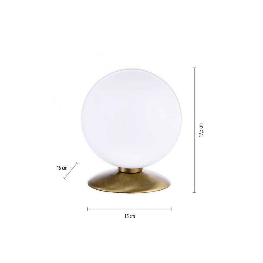 Paul Neuhaus 4013-11 - LED Stmievateľná dotyková stolná lampa BUBBA 1xG9/3W/230V mosadz