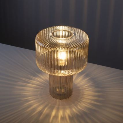 Paul Neuhaus 4092-27 - Stolná lampa FUNGUS 1xE27/10W/230V béžová