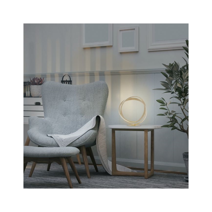 Paul Neuhaus 4531-12 - LED Stmievateľná stolná lampa MELINDA LED/18W/230V zlatá