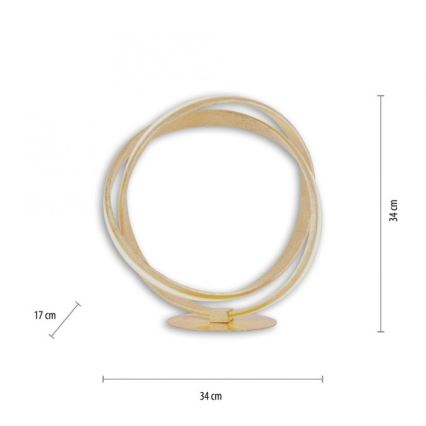 Paul Neuhaus 4531-12 - LED Stmievateľná stolná lampa MELINDA LED/18W/230V zlatá