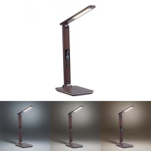 Paul Neuhaus 4595-23 - LED Stmievateľná dotyková stolná lampa s bezdrôtovým nabíjaním  ADRIANO LED/5W/230V hnedá