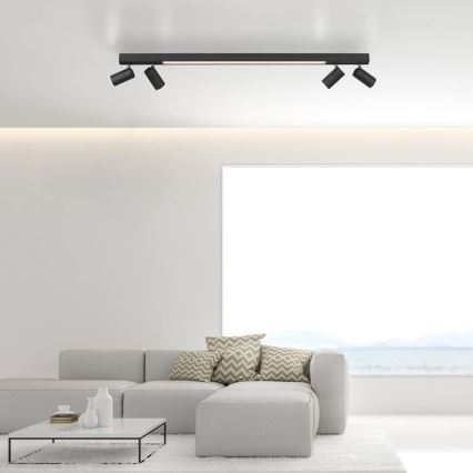 Paul Neuhaus 6121-13 - LED Stmievateľné bodové svietidlo PURE 4xLED/4W/230V + LED/9W 2700-5000K + diaľkové ovládanie