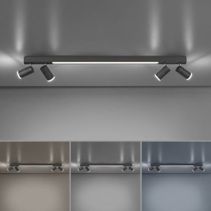 Paul Neuhaus 6121-13 - LED Stmievateľné bodové svietidlo PURE 4xLED/4W/230V + LED/9W 2700-5000K + diaľkové ovládanie
