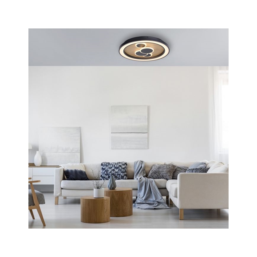 Paul Neuhaus 6284-79 - LED Stropné svietidlo ELIZA LED/55,5W/230V pr. 60 cm dub