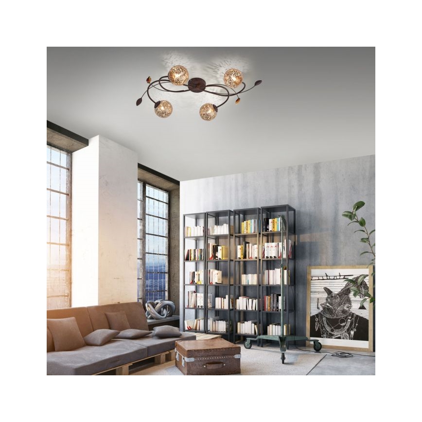 Paul Neuhaus 6395-48 - Prisadený luster GRETA 4xG9/40W/230V
