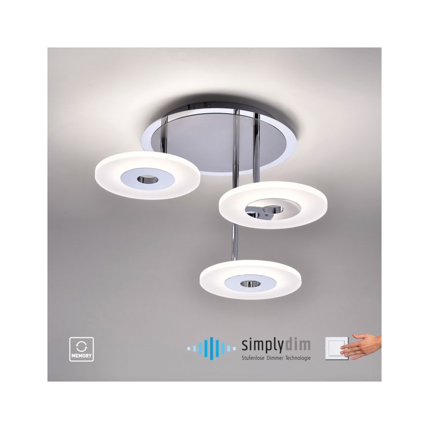 Paul Neuhaus 6446-55 - LED Stmievateľný prisadený luster ADALI 3xLED/13W/230V
