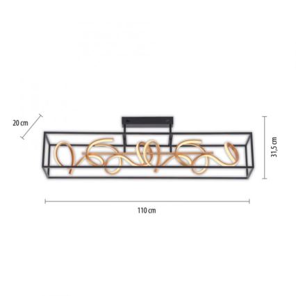Paul Neuhaus 6473-18 - LED Stmievateľný luster na tyči SELINA 4xLED/10,2W/230V