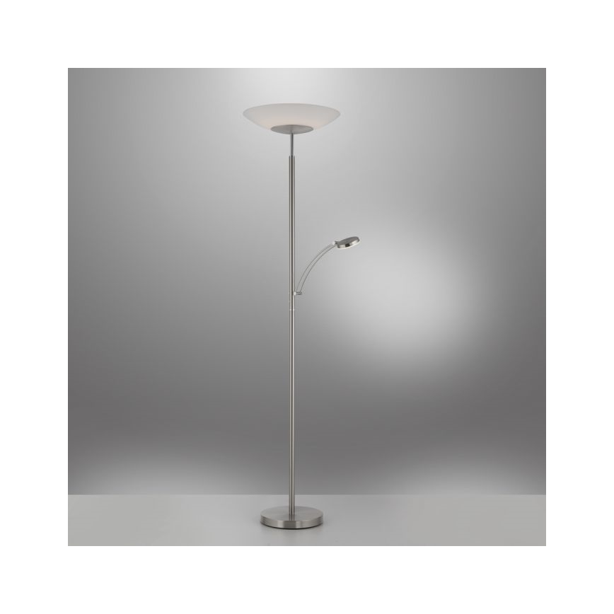 Paul Neuhaus 655-55 - LED Stmievateľná stojacia lampa ALFRED 1xLED/28W+1xLED/4W/230V lesklý chróm