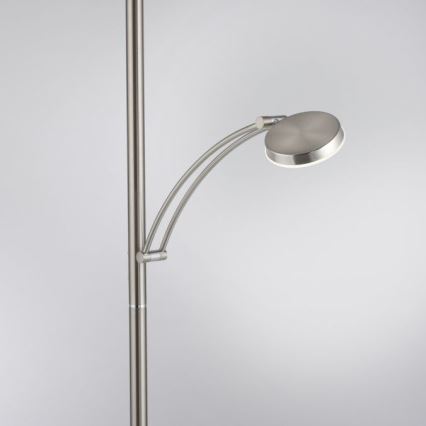Paul Neuhaus 655-55 - LED Stmievateľná stojacia lampa ALFRED 1xLED/28W+1xLED/4W/230V lesklý chróm