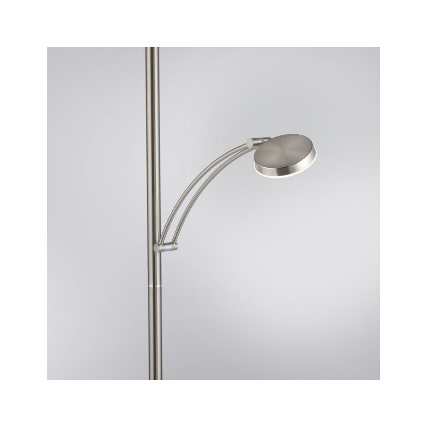 Paul Neuhaus 655-55 - LED Stmievateľná stojacia lampa ALFRED 1xLED/28W+1xLED/4W/230V lesklý chróm