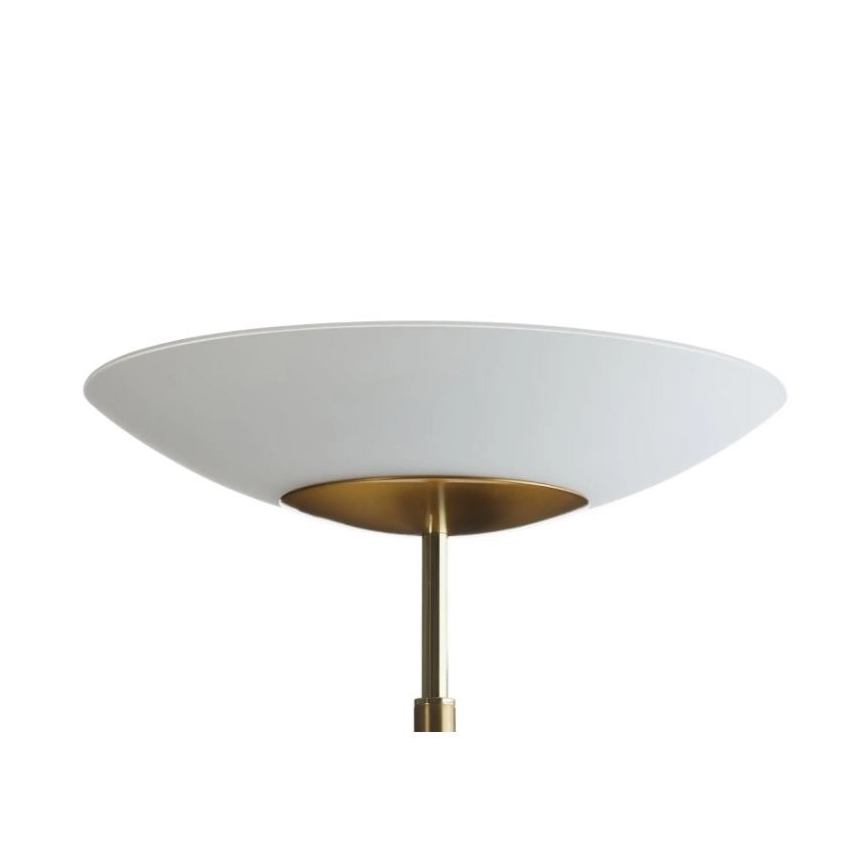 Paul Neuhaus 655-60 - LED Stmievateľná stojacia lampa ALFRED 1xLED/28W/230V+1xLED/4W/230V mosadz