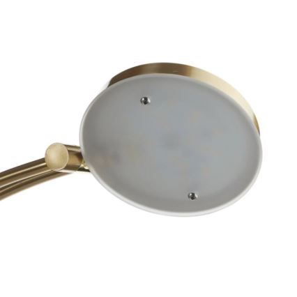 Paul Neuhaus 655-60 - LED Stmievateľná stojacia lampa ALFRED 1xLED/28W/230V+1xLED/4W/230V mosadz