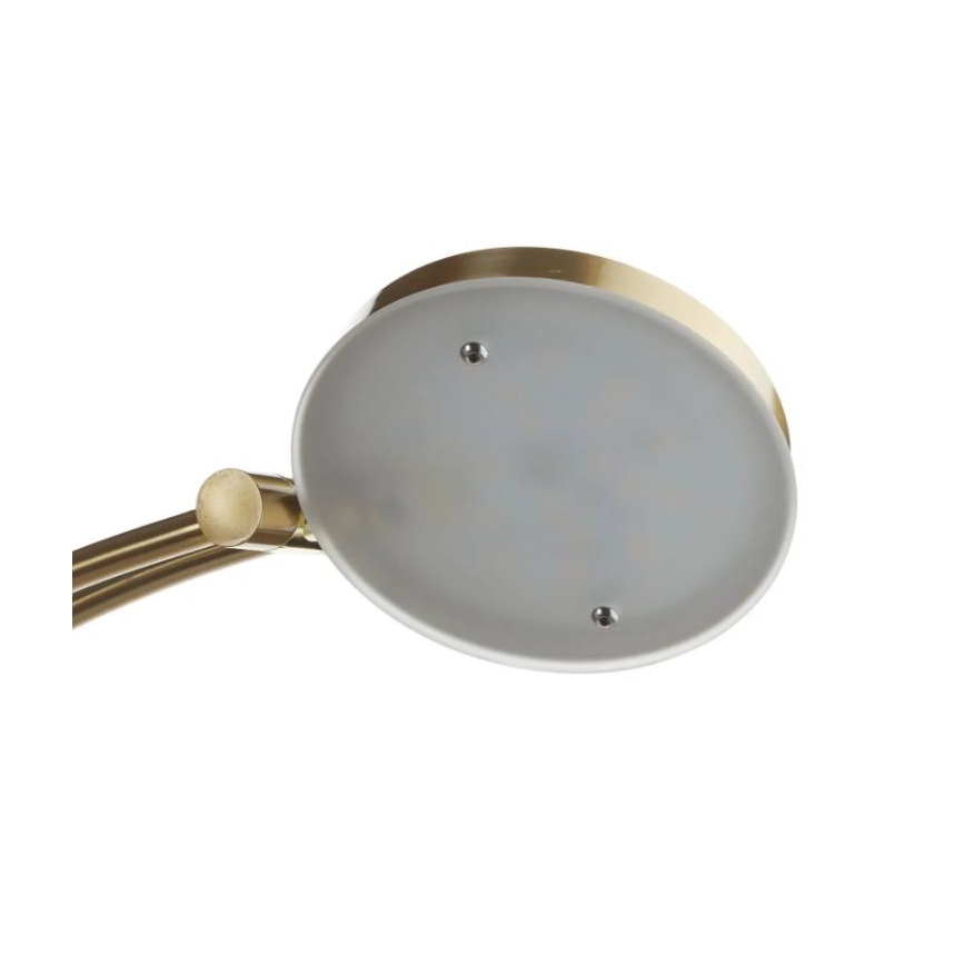 Paul Neuhaus 655-60 - LED Stmievateľná stojacia lampa ALFRED 1xLED/28W/230V+1xLED/4W/230V mosadz