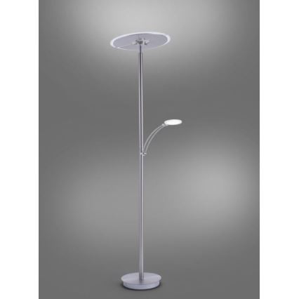 Paul Neuhaus 673-55 - LED Stmievateľná stojacia lampa ARTUR 2xLED/21W/230V+1xLED/6W lesklý chróm