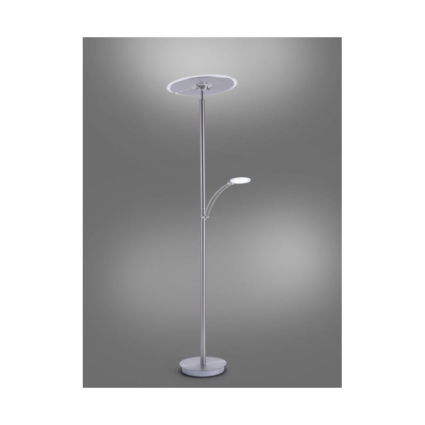 Paul Neuhaus 673-55 - LED Stmievateľná stojacia lampa ARTUR 2xLED/21W/230V+1xLED/6W lesklý chróm