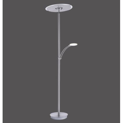 Paul Neuhaus 673-55 - LED Stmievateľná stojacia lampa ARTUR 2xLED/21W/230V+1xLED/6W lesklý chróm