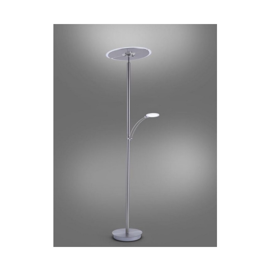 Paul Neuhaus 673-55 - LED Stmievateľná stojacia lampa ARTUR 2xLED/21W/230V+1xLED/6W lesklý chróm