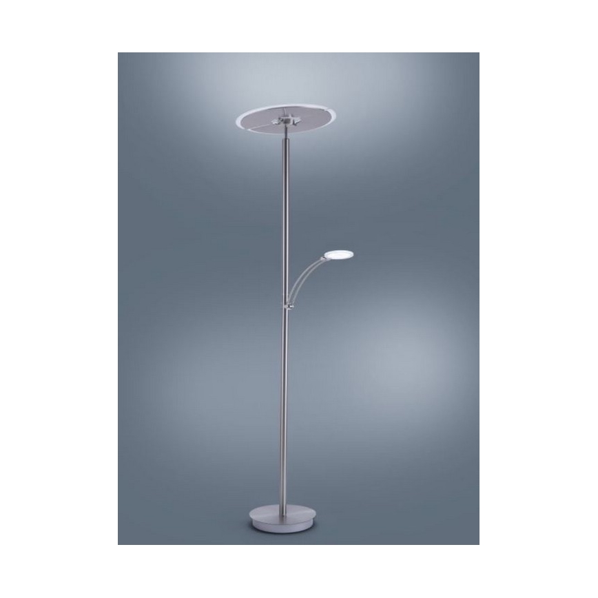 Paul Neuhaus 673-55 - LED Stmievateľná stojacia lampa ARTUR 2xLED/21W/230V+1xLED/6W lesklý chróm