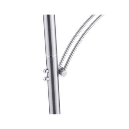 Paul Neuhaus 673-55 - LED stmievateľná stojacia lampa ARTUR 2xLED/21W/230V+LED/6W lesklý chróm