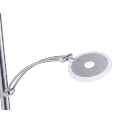 Paul Neuhaus 673-55 - LED stmievateľná stojacia lampa ARTUR 2xLED/21W/230V+LED/6W lesklý chróm