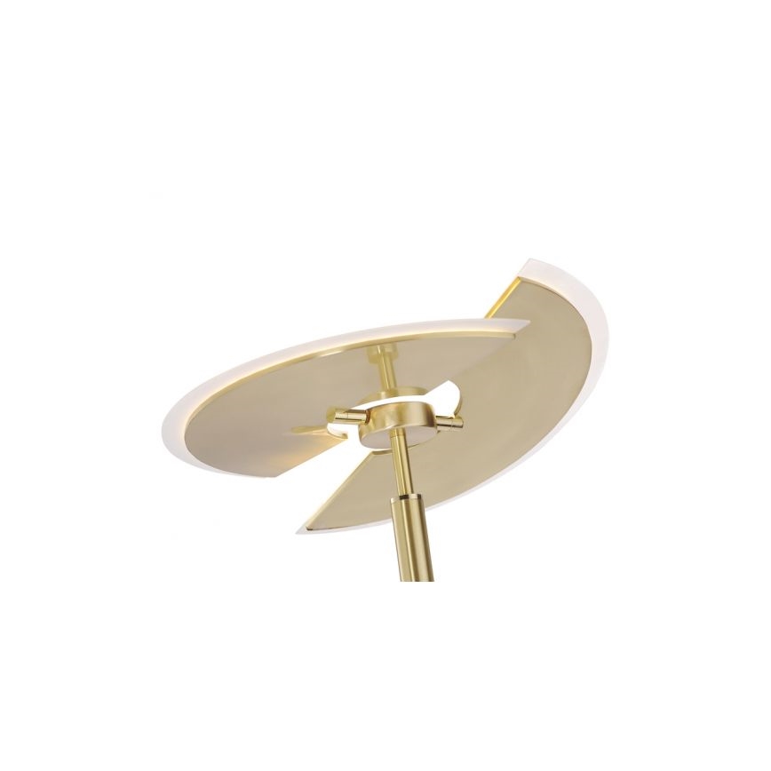 Paul Neuhaus 673-60 - LED Stmievateľná stojacia lampa ARTUR 2xLED/21W/230V+1xLED/6W zlatá