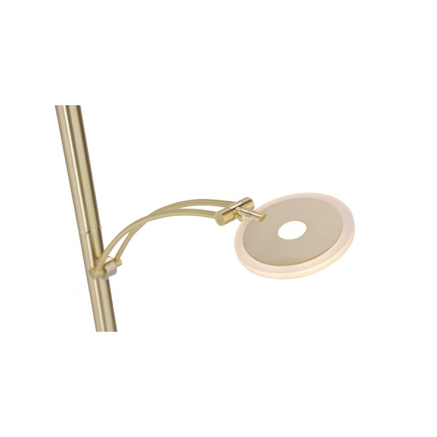 Paul Neuhaus 673-60 - LED Stmievateľná stojacia lampa ARTUR 2xLED/21W/230V+1xLED/6W zlatá