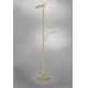 Paul Neuhaus 673-60 - LED Stmievateľná stojacia lampa ARTUR 2xLED/21W/230V+1xLED/6W zlatá