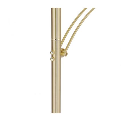 Paul Neuhaus 673-60 - LED stmievateľná stojacia lampa ARTUR 2xLED/21W/230V+LED/6W zlatá