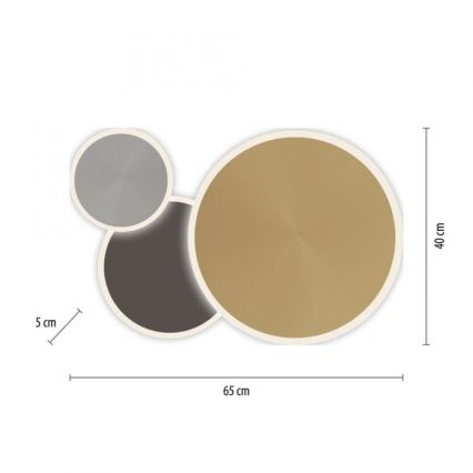 Paul Neuhaus 8007-70 - LED Stmievateľné stropné svietidlo Q-PIATO LED/35W/230V 2700-5000K Wi-Fi + diaľkové ovládanie