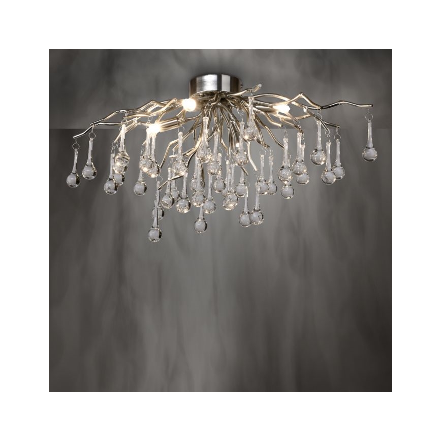 Paul Neuhaus 8090-55 - Prisadený luster ICICLE 4xG9/40W/230V 30x60 cm lesklý chróm
