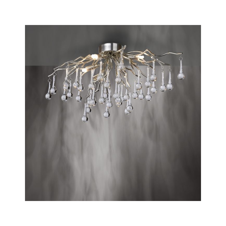 Paul Neuhaus 8090-55 - Prisadený luster ICICLE 4xG9/40W/230V 30x60 cm lesklý chróm